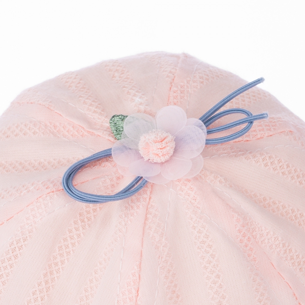 Nón em bé gái vành tròn Animo A2306_MN004 (46cm,Hồng)