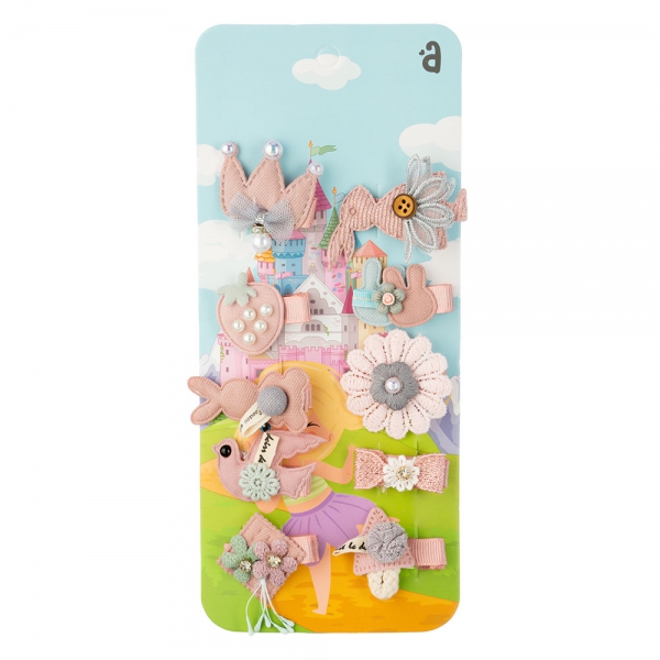 Set kẹp tóc 10 món Animo A2306_MN017 (Hồng)