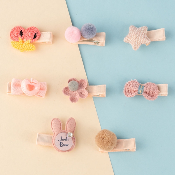 Set kẹp tóc 8 món Animo A2306_MN015 (Hồng)