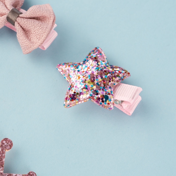 Set kẹp tóc 7 món Animo A2306_MN014 (Hồng)