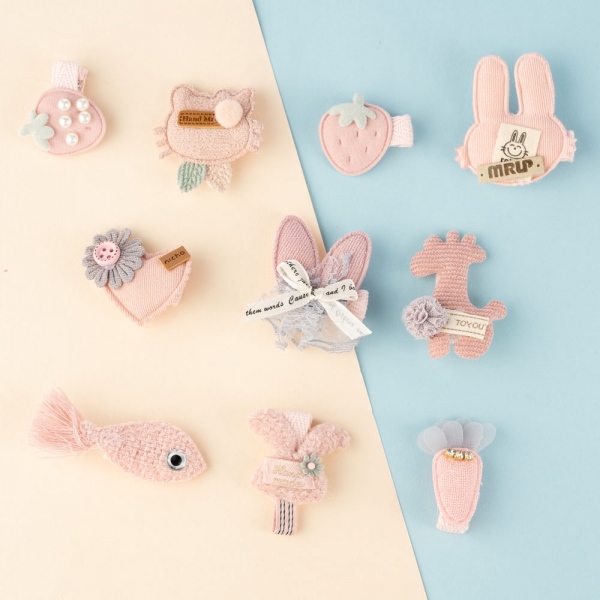 Set kẹp tóc 10 món Animo A2305_MN018 (Hồng)