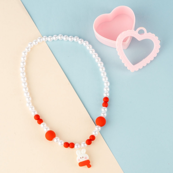 Hộp vòng cổ thỏ cute Animo A2306_MN012 (Đỏ)