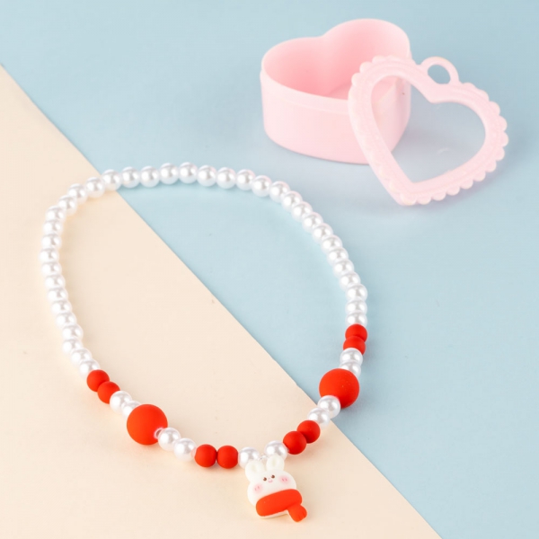Hộp vòng cổ thỏ cute Animo A2306_MN012 (Đỏ)