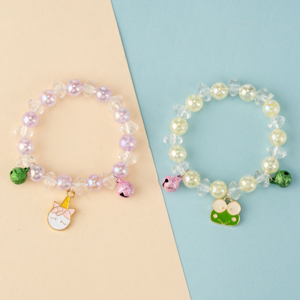 Combo 2 vòng tay lục lạc cho bé Animo A2306_MN010 (Tím_Xanh lá nhạt)