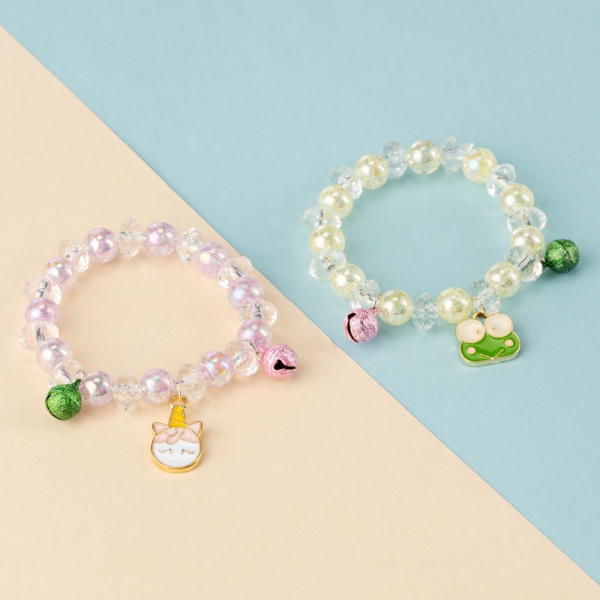 Combo 2 vòng tay lục lạc cho bé Animo A2306_MN010 (Tím_Xanh lá nhạt)