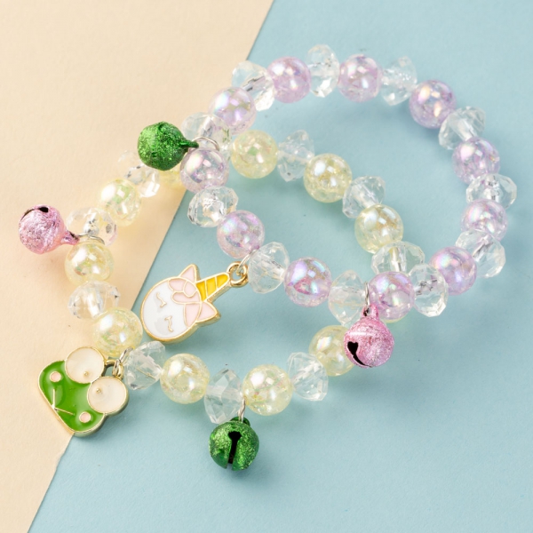 Combo 2 vòng tay lục lạc cho bé Animo A2306_MN010 (Tím_Xanh lá nhạt)