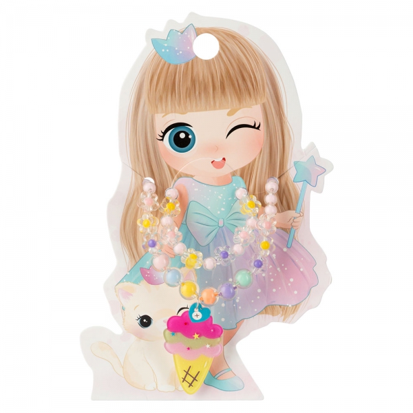 Set 2 món vòng cổ và vòng tay hình que kem Animo A2305_MN015 (Xanh)