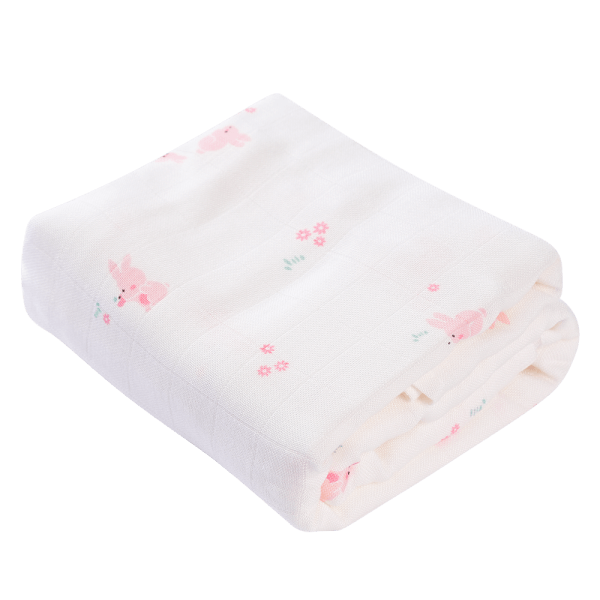 Khăn gạc tắm sợi tre 2 lớp Animo T2304_NBA005 (60x120cm,1 cái) (giao màu ngẫu nhiên)