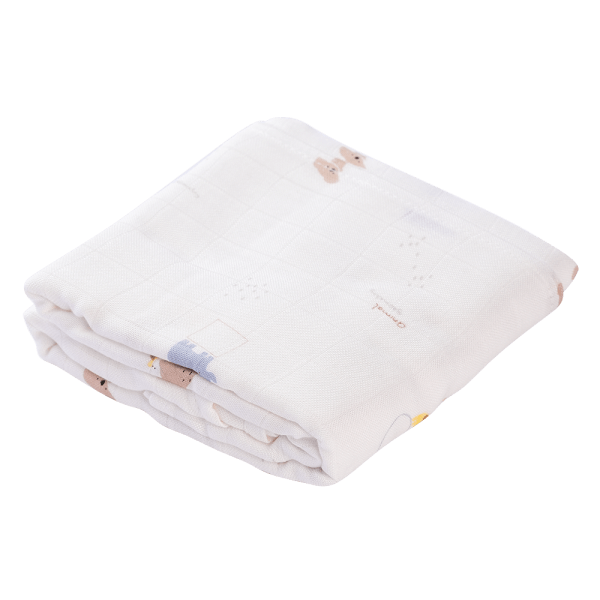 Khăn gạc tắm sợi tre 2 lớp Animo T2304_NBA005 (60x120cm,1 cái) (giao màu ngẫu nhiên)