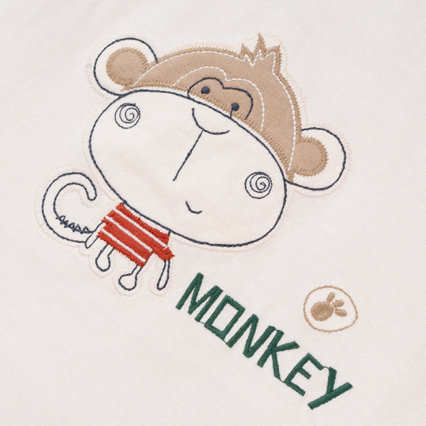 Bộ bé trai ngắn BST Khỉ Kháu Khỉnh Animo HN423021 (6M-6Y,Trắng)