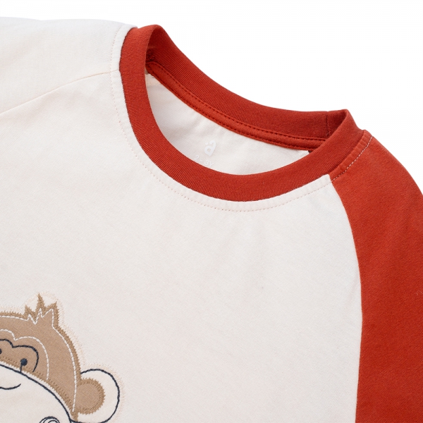 Bộ bé trai ngắn BST Khỉ Kháu Khỉnh Animo HN423021 (6M-6Y,Trắng)