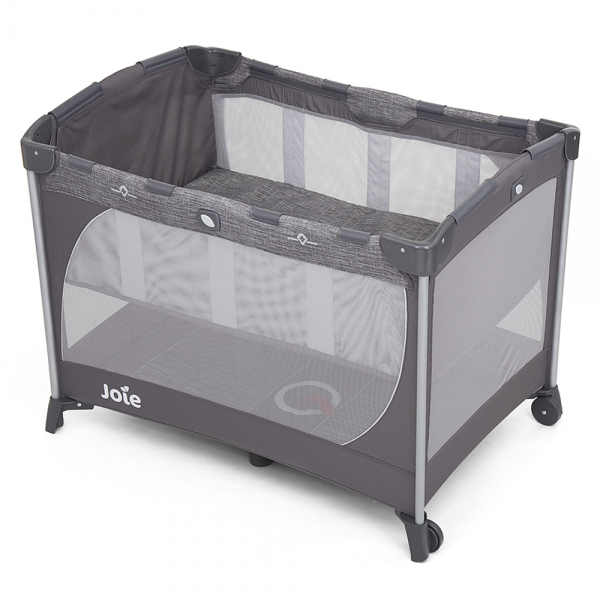 Giường cũi trẻ em Joie Commuter Change & Snooze Linen Gray