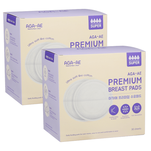 Combo 2 Miếng lót thấm sữa cao cấp AGA-AE (30 miếng/hộp)
