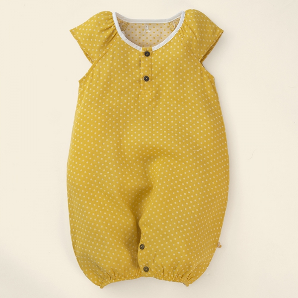 Bodysuit bé gái đùi Animo TX522020 (0-12M,Vàng)