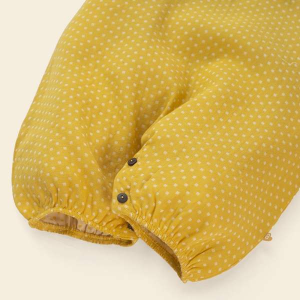 Bodysuit bé gái đùi Animo TX522020 (0-12M,Vàng)