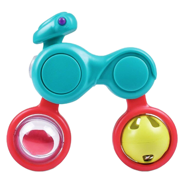 Xúc xắc xe mô tô văn tay cho bé JS049073 (Xanh)