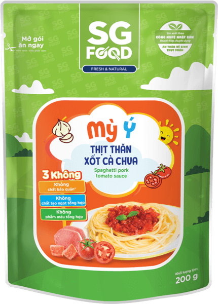 Mỳ Ý thịt thăn xốt cà chua SG Food 200g