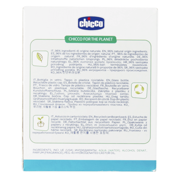 Nước hoa hương tự nhiên 0M+ Chicco 100ml