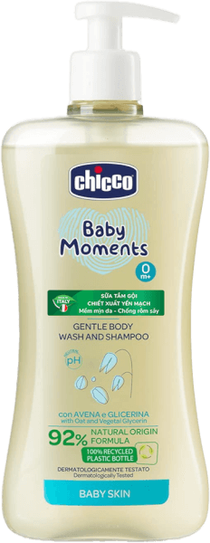 Sữa tắm gội chiết xuất Yến Mạch 0M+ Chicco 500ml