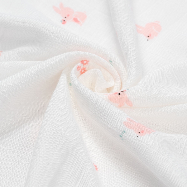 Combo 2 Khăn gạc tắm sợi tre 2 lớp Animo T2304_NBA006 (90x90cm,1 cái) (giao màu ngẫu nhiên)