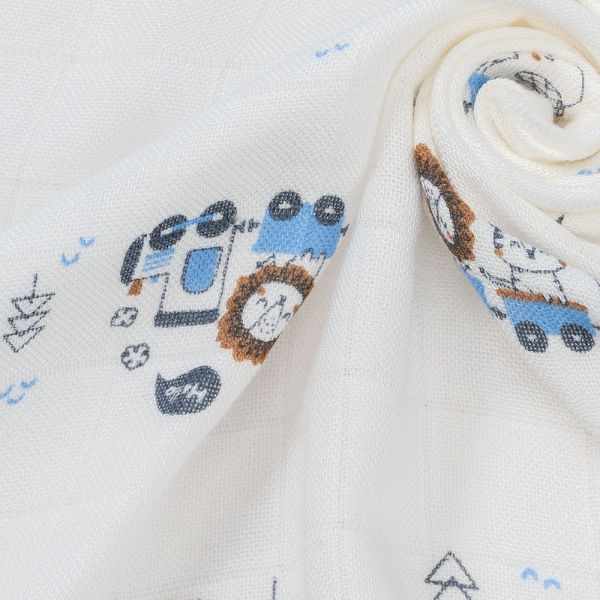 Combo 2 Khăn gạc tắm sợi tre 2 lớp Animo T2304_NBA006 (90x90cm,1 cái) (giao màu ngẫu nhiên)