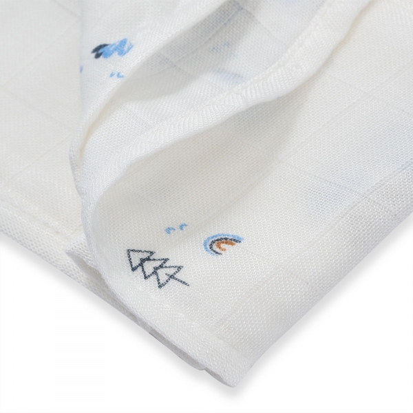 Combo 2 Khăn gạc tắm sợi tre 2 lớp Animo T2304_NBA006 (90x90cm,1 cái) (giao màu ngẫu nhiên)