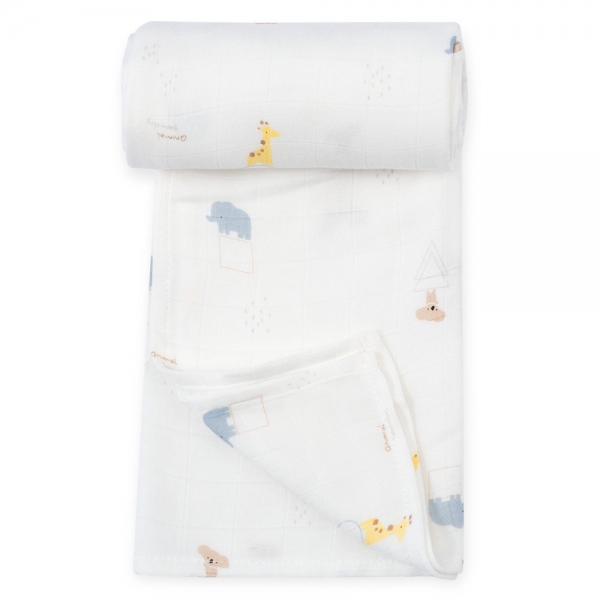 Khăn gạc tắm sợi tre 2 lớp Animo T2304_NBA005 (60x120cm,1 cái) (giao màu ngẫu nhiên)