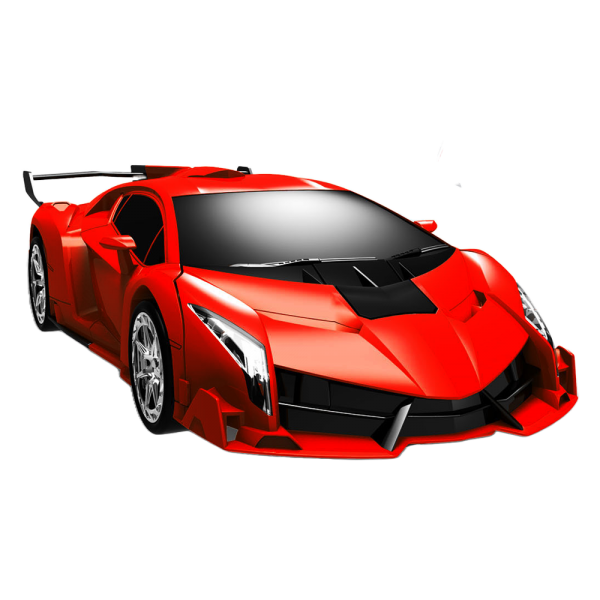 Xe điều khiển từ xa biến hình robot có đèn YN461410 (Đỏ)