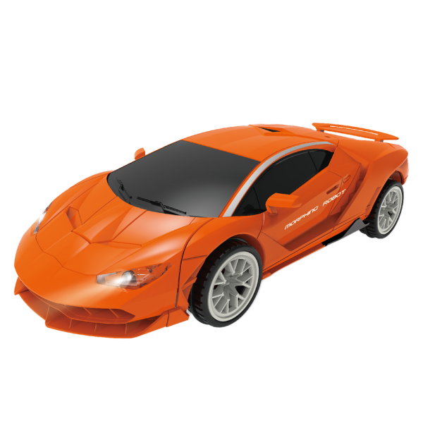 Đồ chơi siêu xe biến hình robot có nhạc đèn YN382690 (Cam)