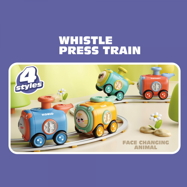 Đồ chơi tàu hỏa chạy trớn có còi thổi và thay đổi khuôn mặt YN509118