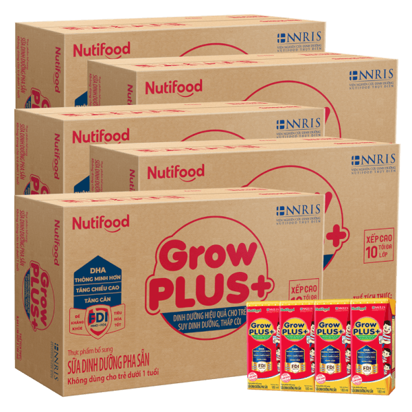 Combo 5 Thùng SPDDPS GrowPLUS 110ml (lốc 4 hộp)