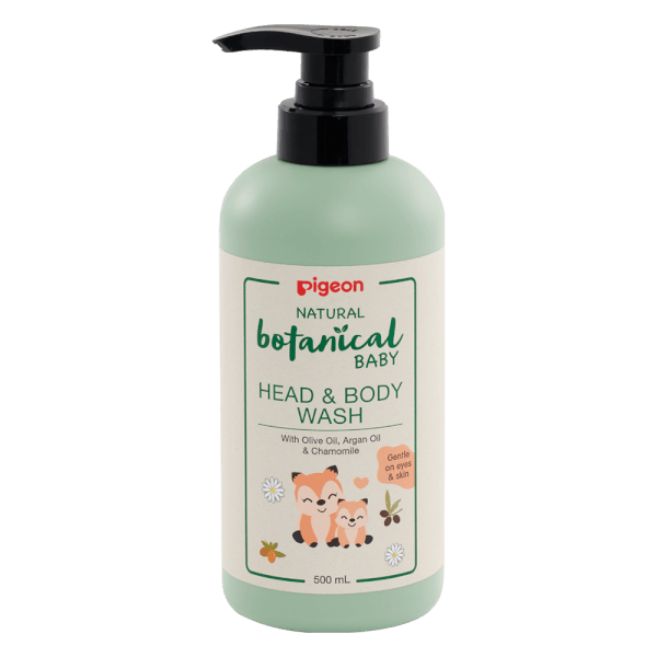 SỮA TẮM GỘI TOÀN THÂN CHO BÉ NATURAL BOTANICAL 500ML - PIGEON NATURAL BOTANICAL BABY HEAD & BODY WASH 500ML