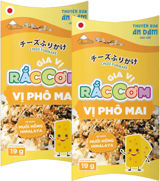 Combo 2 Thuyền Xưa Ăn Dặm Cho Con  - Gia vị rắc cơm  - Vị Cá Phô Mai 19gr