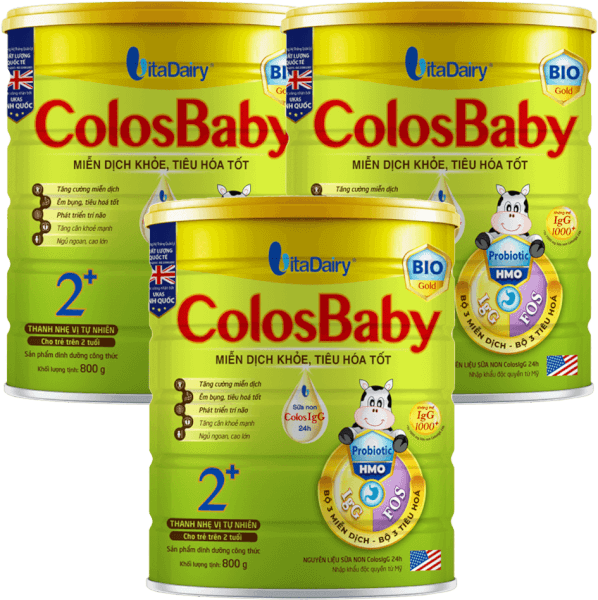 Combo 3 Sữa Colosbaby Bio Gold 2+ 800g (từ 2 tuổi)