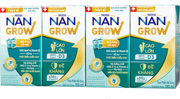 Thực phẩm bổ sung Nestlé NANGROW 9 (4x110ml)