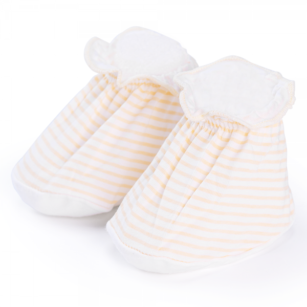 Bộ bao tay chân sơ sinh thun Animo BA1022047 (NB,Vàng sọc)