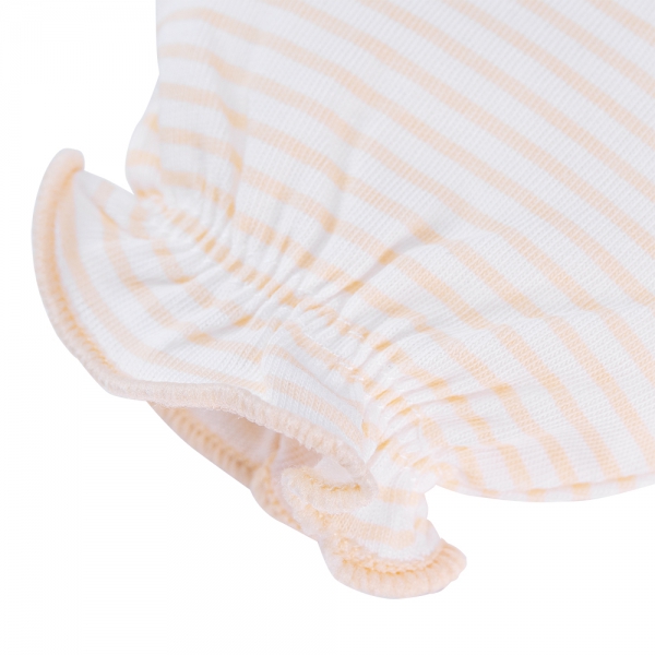 Bộ bao tay chân sơ sinh thun Animo BA1022047 (NB,Vàng sọc)