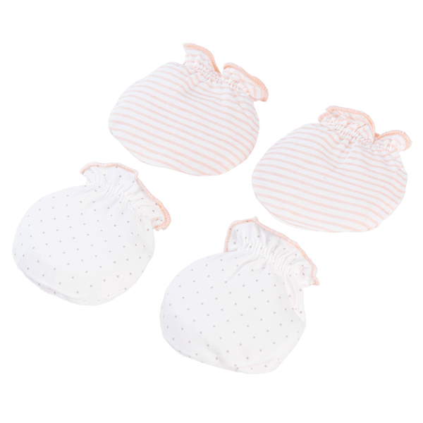 Cặp bao tay sơ sinh thun Animo BA1022073 (NB,Cam)