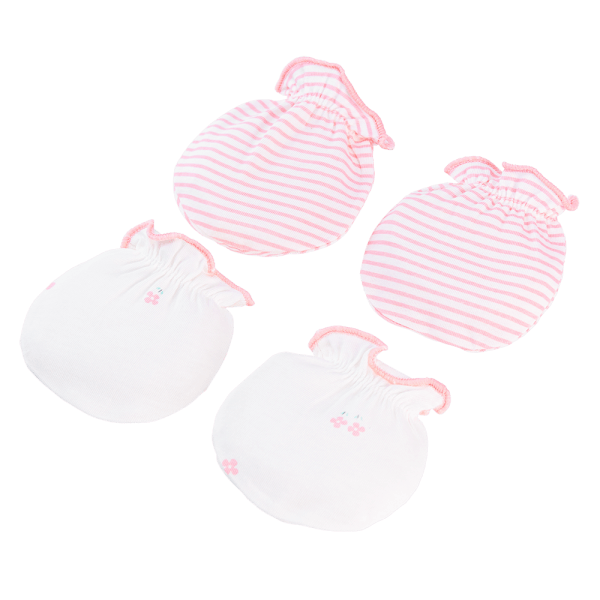 Cặp bao tay sơ sinh thun Animo BA1022070 (NB,Hồng)