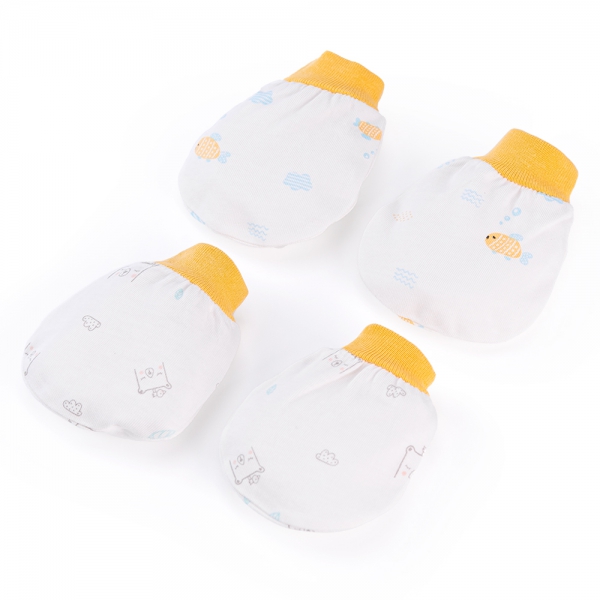 Cặp bao tay sơ sinh bo Animo BA1022068 (NB,Vàng)