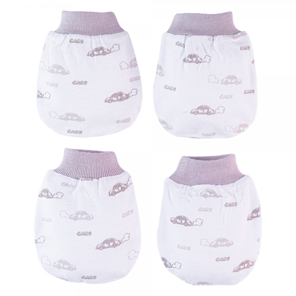 Cặp bao tay sơ sinh bo Animo HN522052 (NB,Xám)