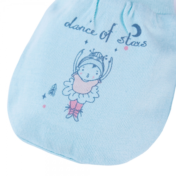 Cặp bao tay sơ sinh bo Animo HN522052 (NB,Xanh ngọc)