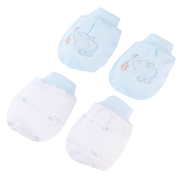 Cặp bao tay sơ sinh bo Animo HN522052 (NB,Xanh ngọc)