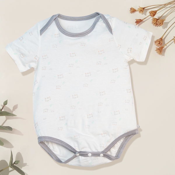 Body tính năng tam giác vải modal Animo VĐ522029 (0-12M,Xám)