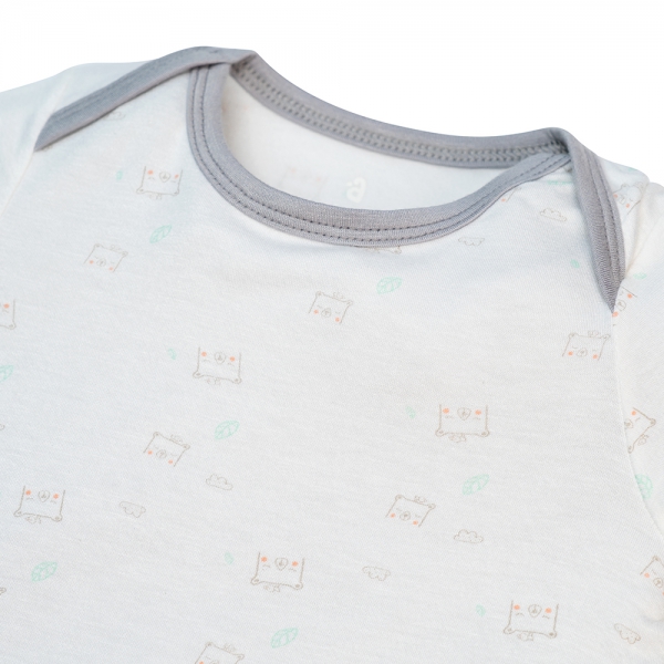 Body tính năng tam giác vải modal Animo VĐ522029 (0-12M,Xám)