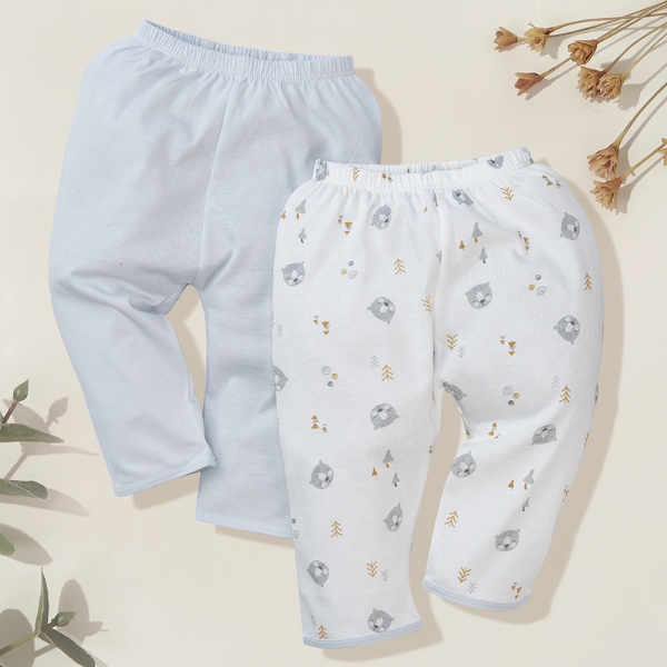 Cặp quần sơ sinh dài Animo KV422092 (NB-12M,Xám)