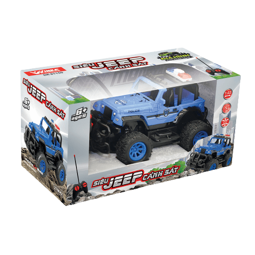 Xe điều khiển siêu Jeep cảnh sát DK81150