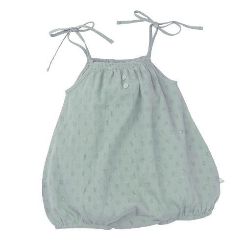 Bodysuit bé gái tam giác Animo TX522017 (0-12M,Xanh)