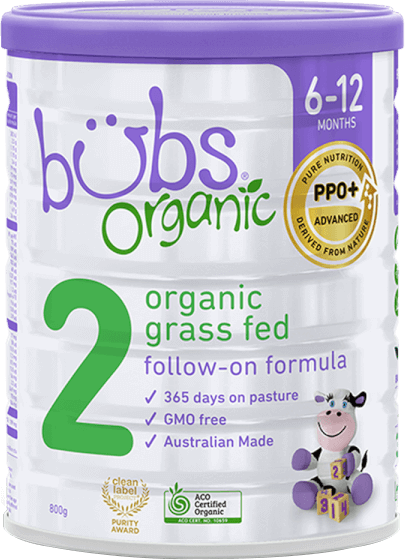 Sữa Bubs Organic Bovine số 2 800g (6-12 tháng)