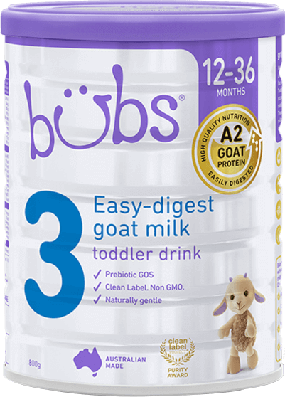 Sữa dê Bubs Goat số 3 800g (12-36 tháng)